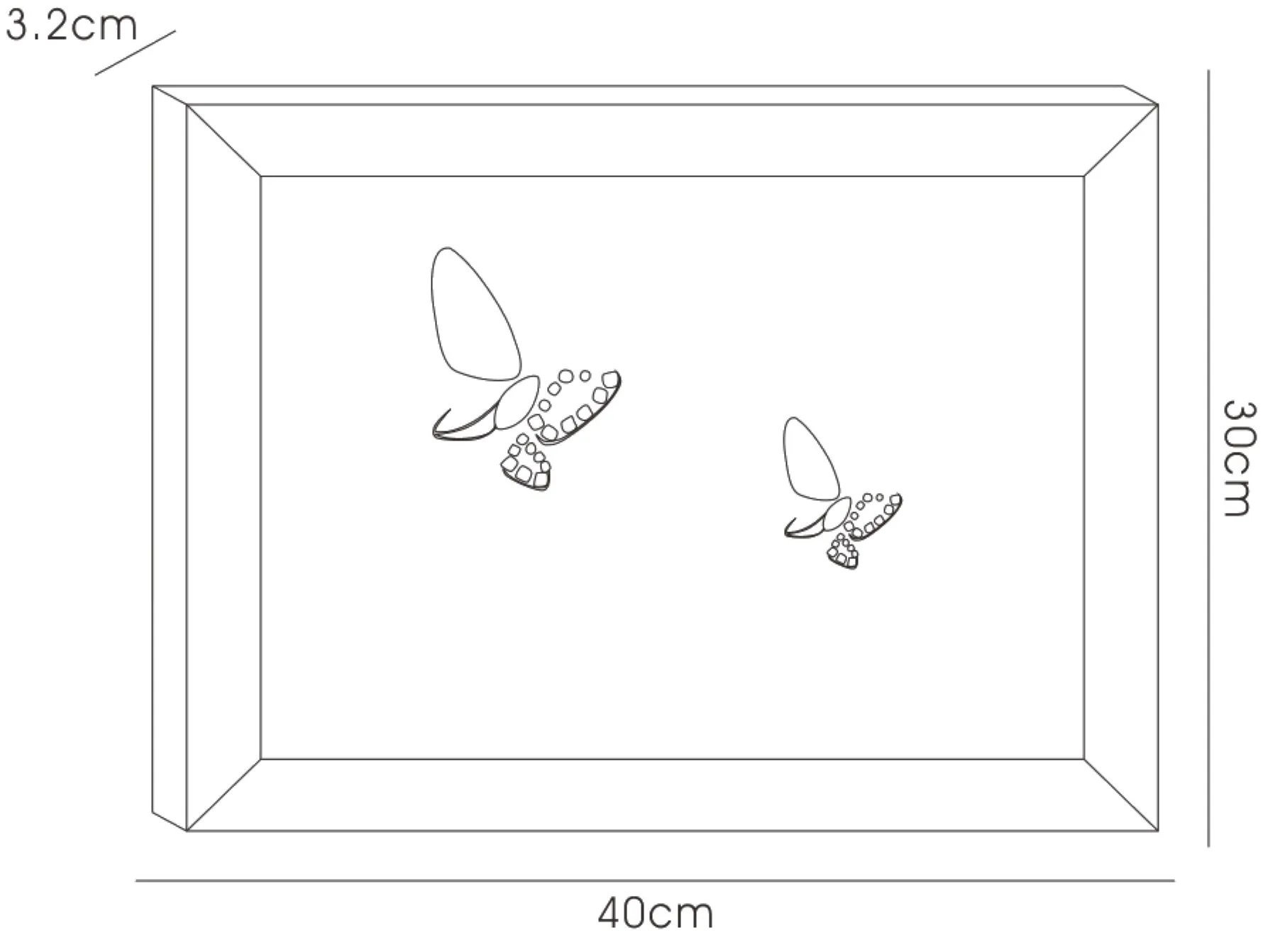 IL70520  Nature Butterflies Crystal Art